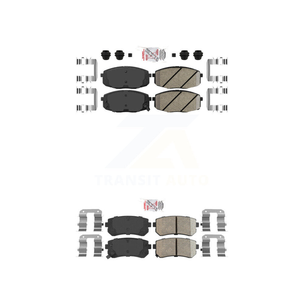AmeriBRAKES KNF-100773 Disc Brake Pad for 2009-2013 Kia Forte5, Hyundai Elantra and More - Front and Rear