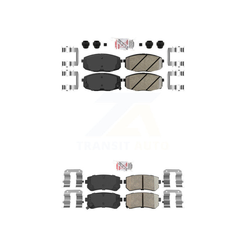 AmeriBRAKES KNF-100773 Disc Brake Pad for 2009-2013 Kia Forte5, Hyundai Elantra and More - Front and Rear