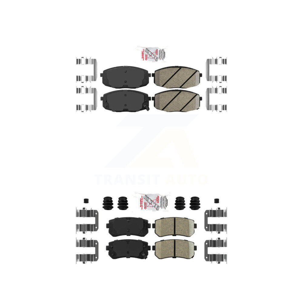 AmeriBRAKES KNF-100774 Disc Brake Pad for 2009-2013 Kia Forte5, Hyundai Elantra and More - Front and Rear