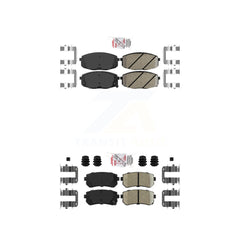 AmeriBRAKES KNF-100774 Disc Brake Pad for 2009-2013 Kia Forte5, Hyundai Elantra and More - Front and Rear