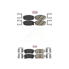 AmeriBRAKES KNF-100775 Disc Brake Pad for 2009-2013 Kia Forte5, Hyundai Elantra and More - Front and Rear