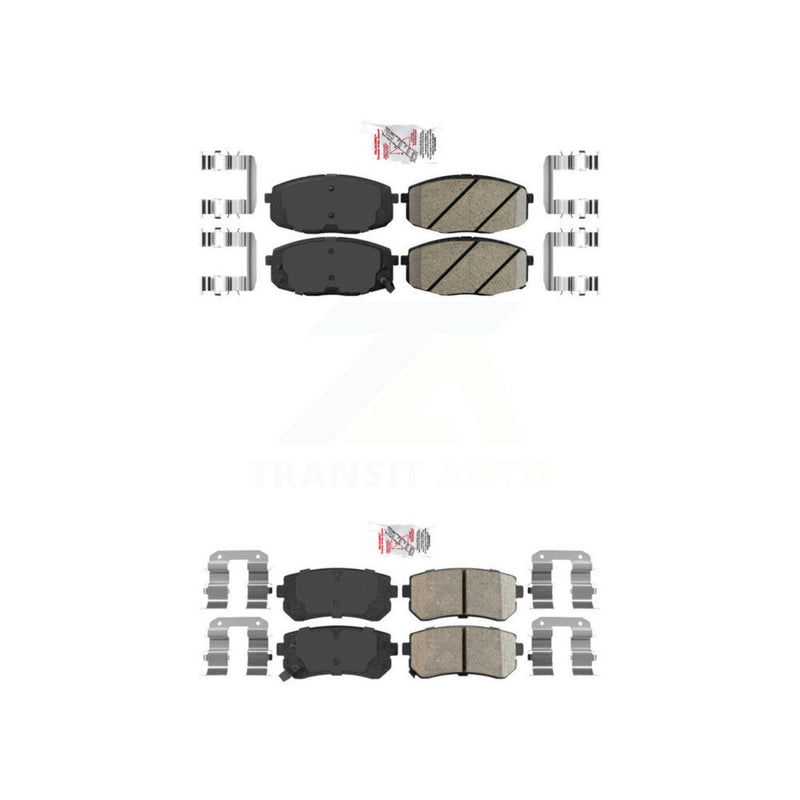 AmeriBRAKES KNF-100775 Disc Brake Pad for 2009-2013 Kia Forte5, Hyundai Elantra and More - Front and Rear