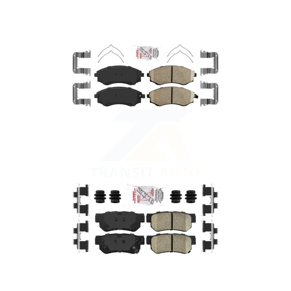 AmeriBRAKES KNF-100776 Disc Brake Pad for 1999-2004 Hyundai Sonata, Kia Magentis, Kia Optima - Front and Rear