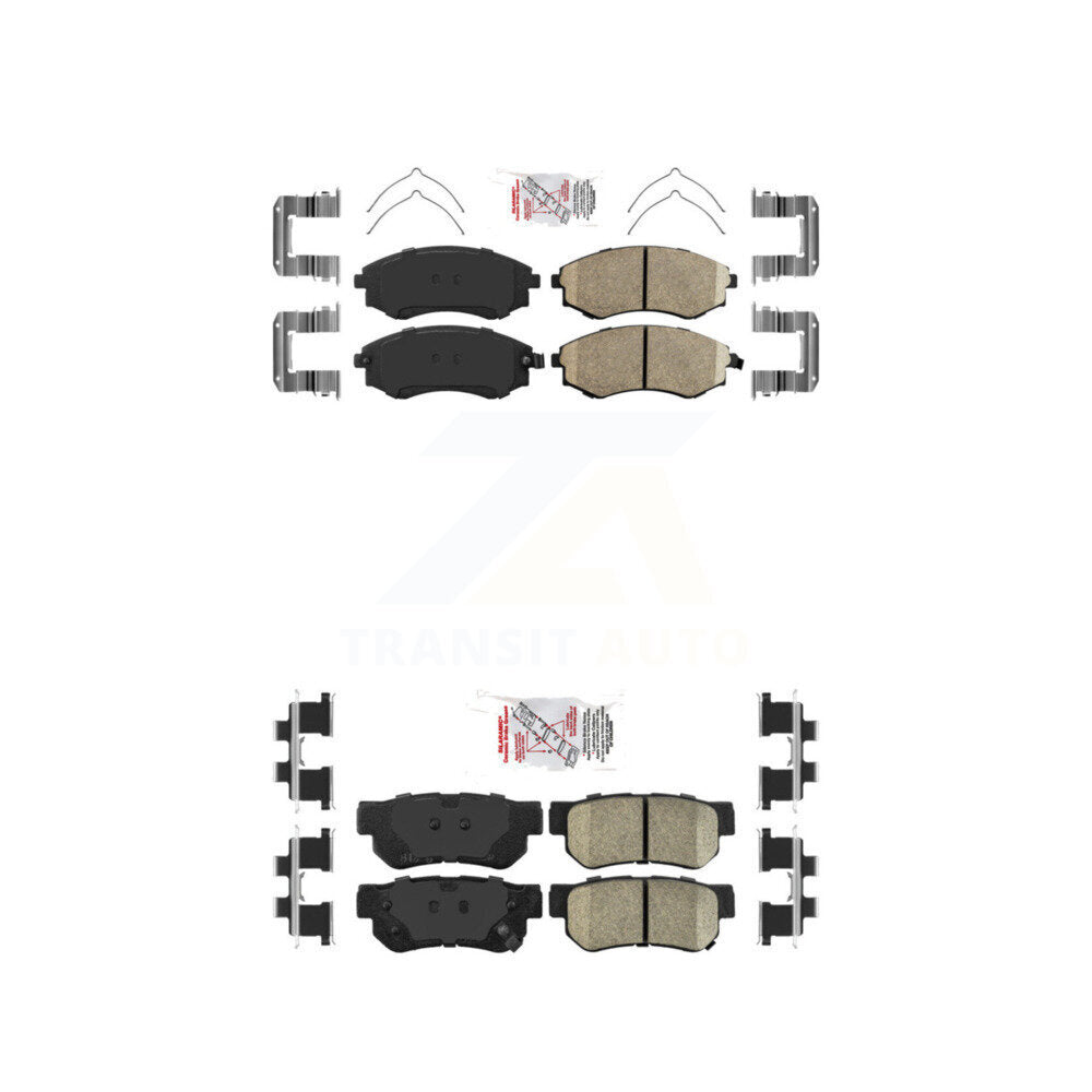 AmeriBRAKES KNF-100777 Disc Brake Pad for 1999-2004 Hyundai Sonata, Kia Magentis, Kia Optima - Front and Rear