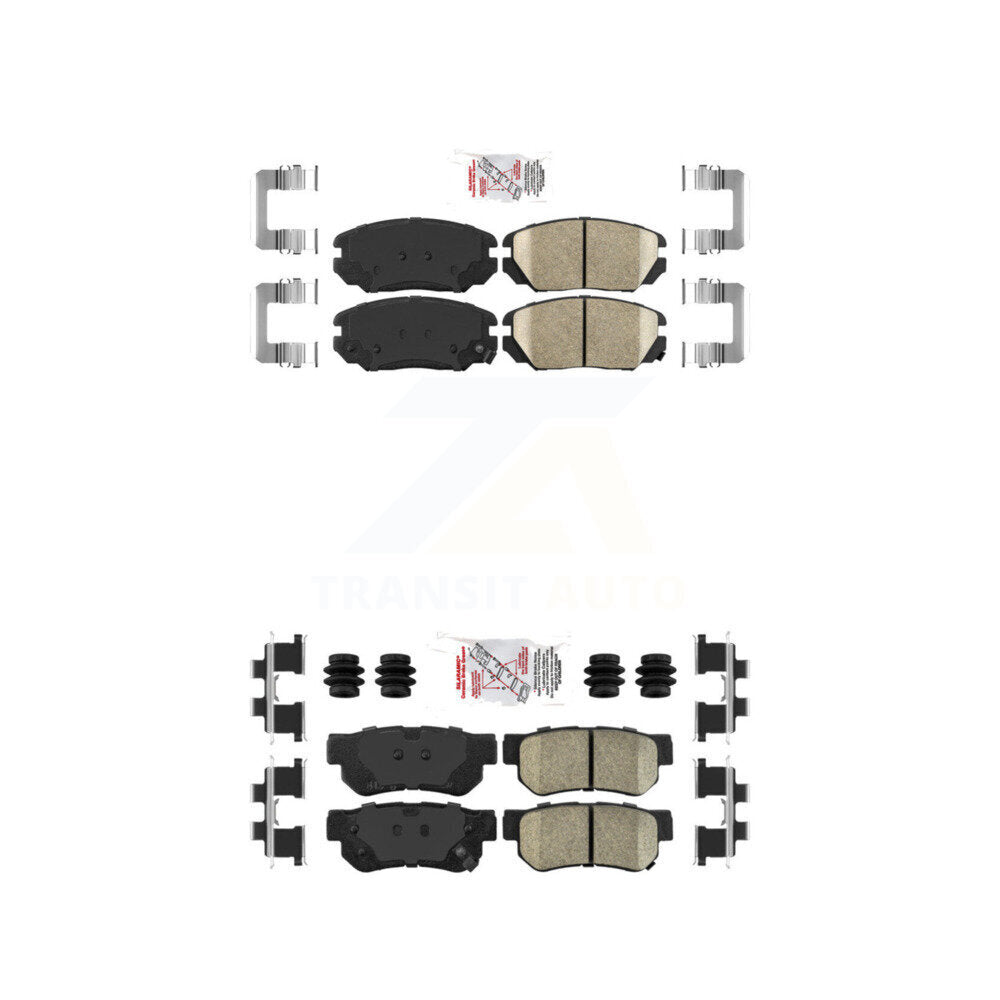 AmeriBRAKES KNF-100778 Disc Brake Pad for 2006-2009 Hyundai Azera, Hyundai Sonata - Front and Rear