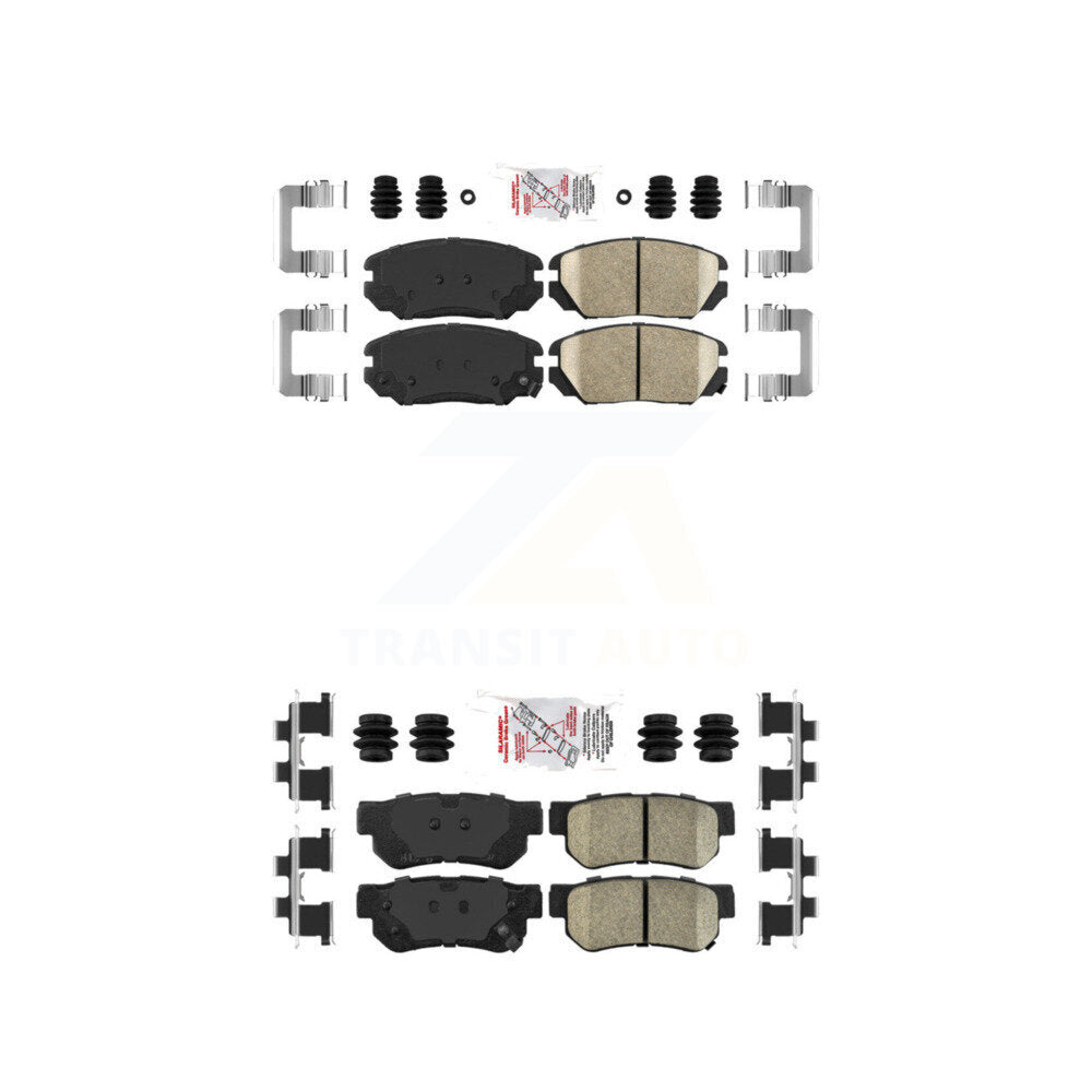 AmeriBRAKES KNF-100780 Disc Brake Pad for 2006-2009 Hyundai Azera, Hyundai Sonata - Front and Rear
