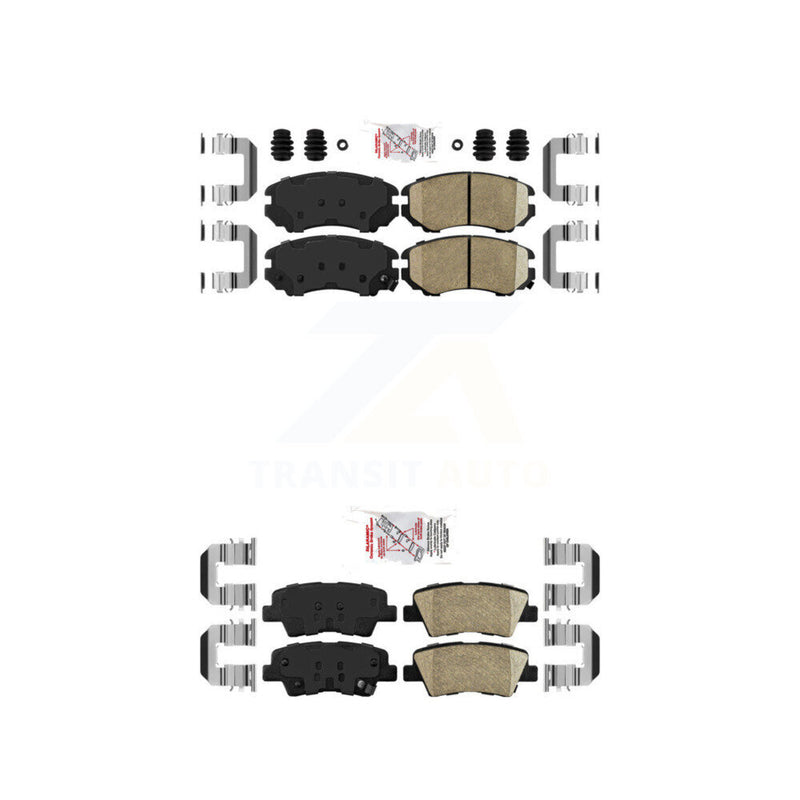 AmeriBRAKES KNF-100783 Disc Brake Pad for 2007-2013 Kia Soul, Hyundai Sonata, Kia Amanti - Front and Rear