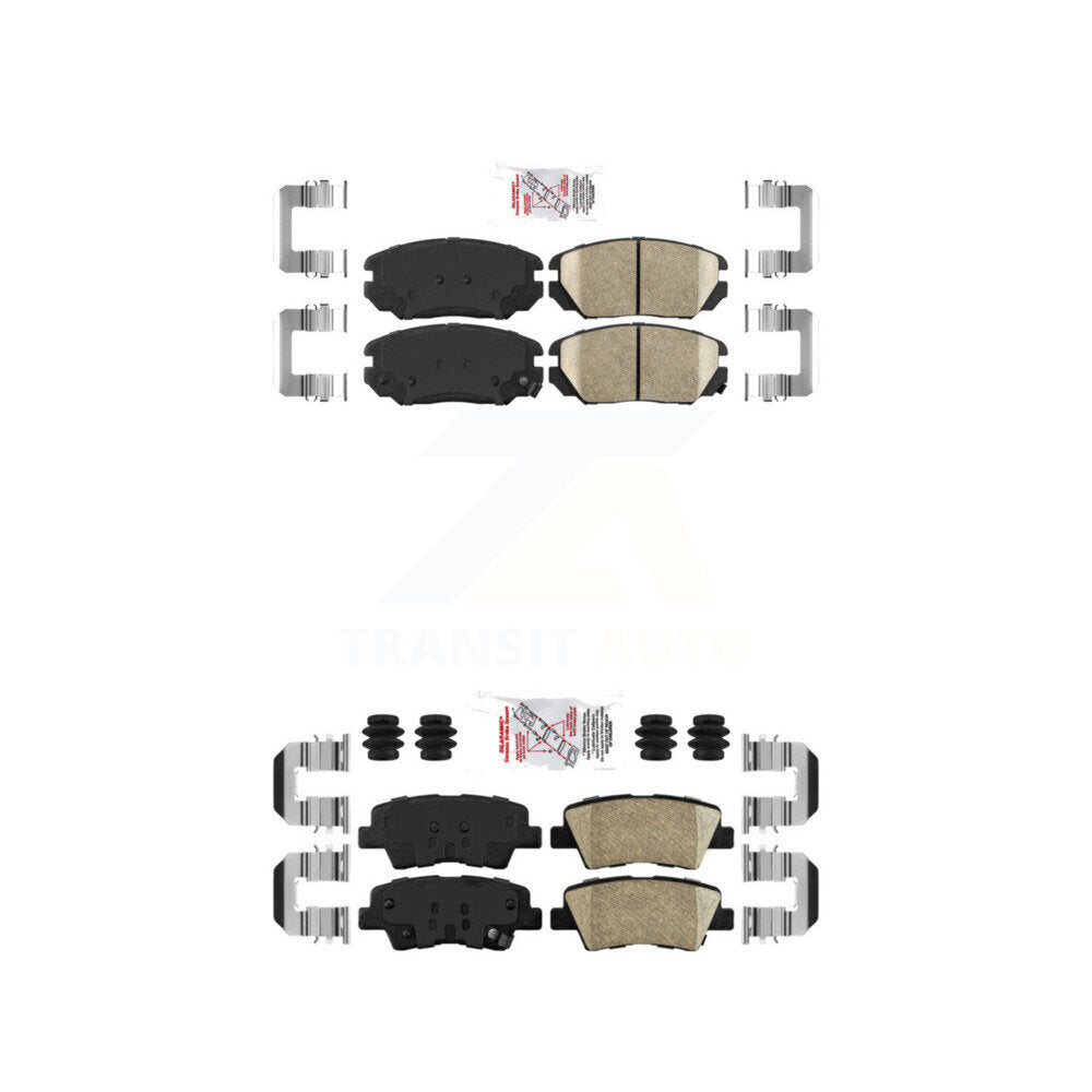 AmeriBRAKES KNF-100786 Disc Brake Pad for 2007-2010 Hyundai Sonata, Kia Amanti - Front and Rear
