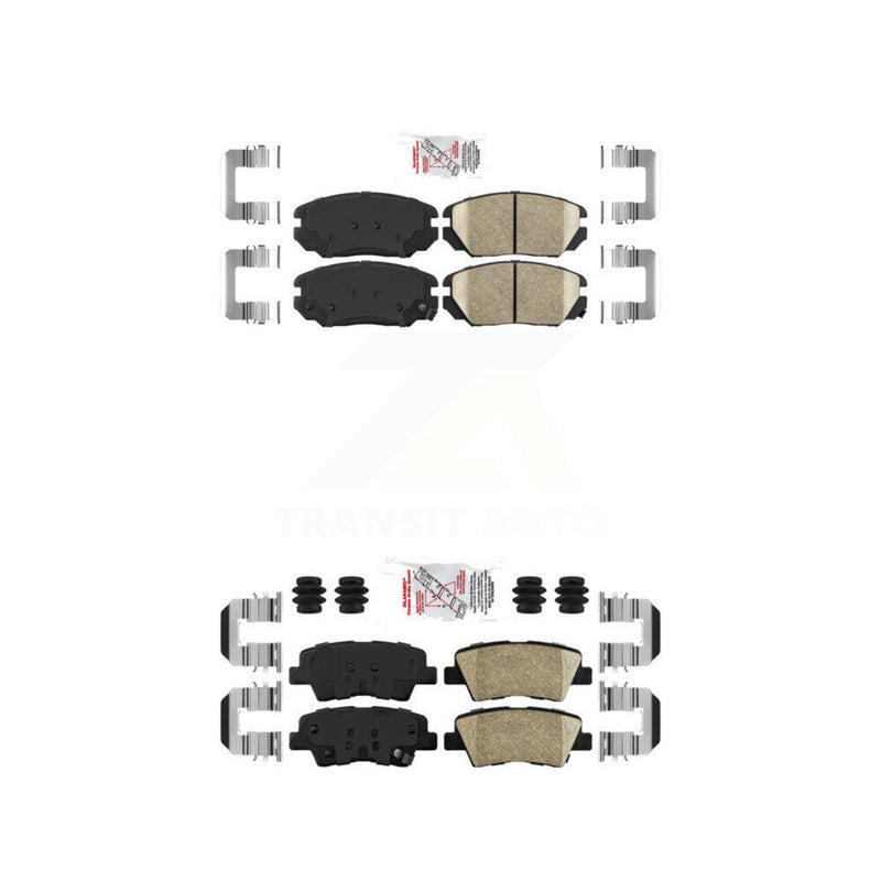AmeriBRAKES KNF-100786 Disc Brake Pad for 2007-2010 Hyundai Sonata, Kia Amanti - Front and Rear