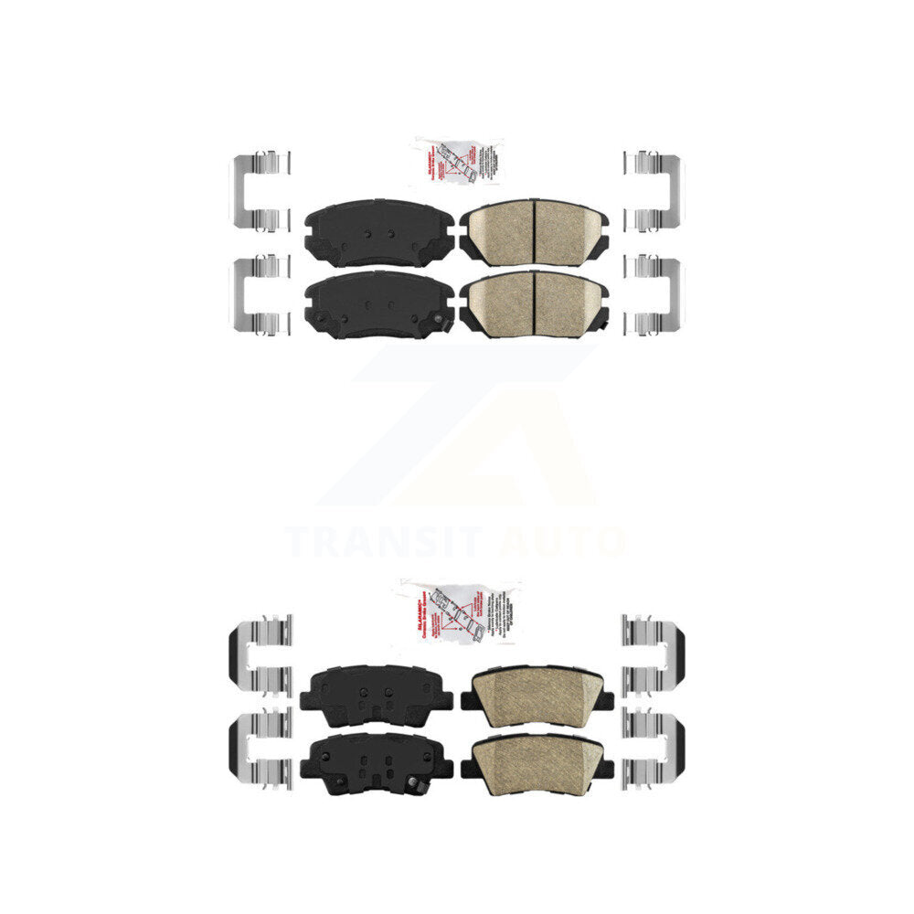 AmeriBRAKES KNF-100787 Disc Brake Pad for 2007-2010 Hyundai Sonata, Kia Amanti - Front and Rear