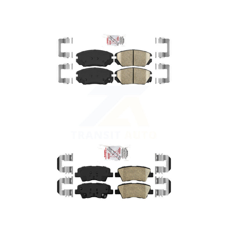 AmeriBRAKES KNF-100787 Disc Brake Pad for 2007-2010 Hyundai Sonata, Kia Amanti - Front and Rear