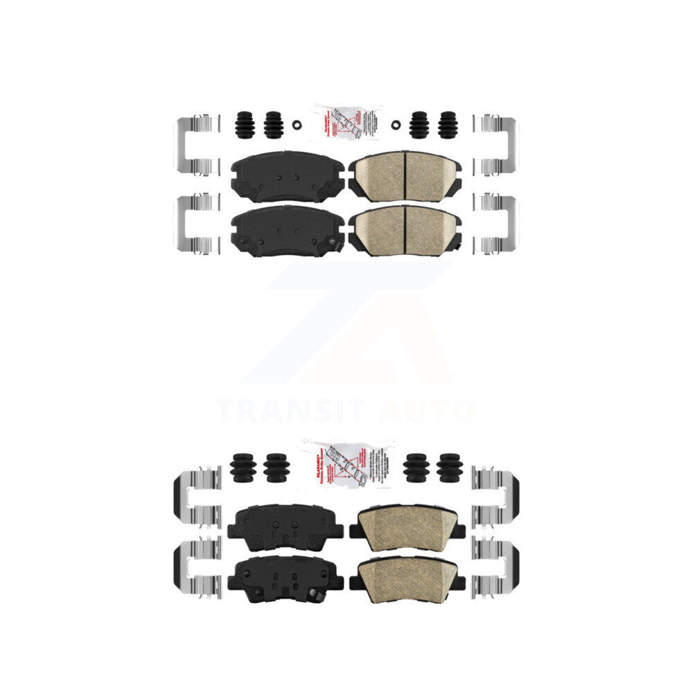 AmeriBRAKES KNF-100788 Disc Brake Pad for 2007-2010 Hyundai Sonata, Kia Amanti - Front and Rear