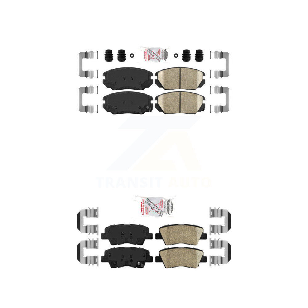 AmeriBRAKES KNF-100789 Disc Brake Pad for 2007-2010 Hyundai Sonata, Kia Amanti - Front and Rear