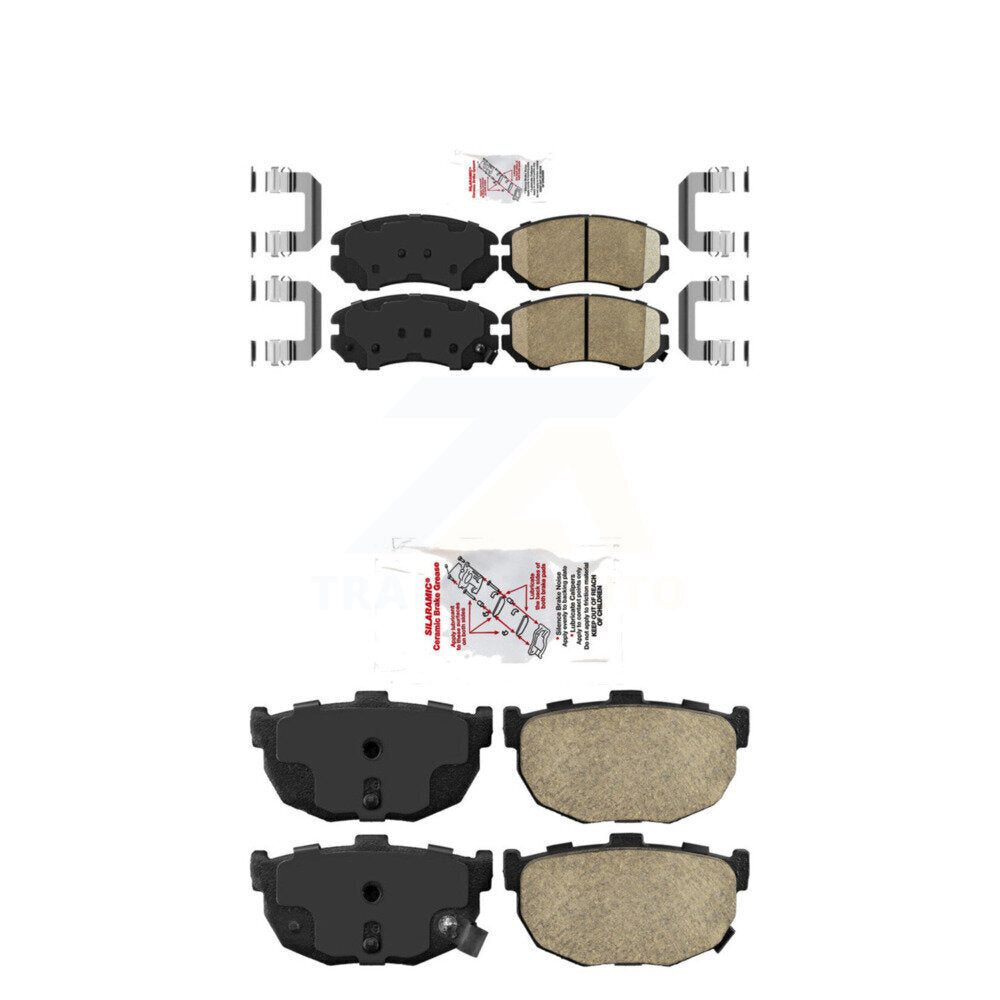 AmeriBRAKES KNF-100791 Disc Brake Pad for 2003-2008 Hyundai Tiburon - Front and Rear