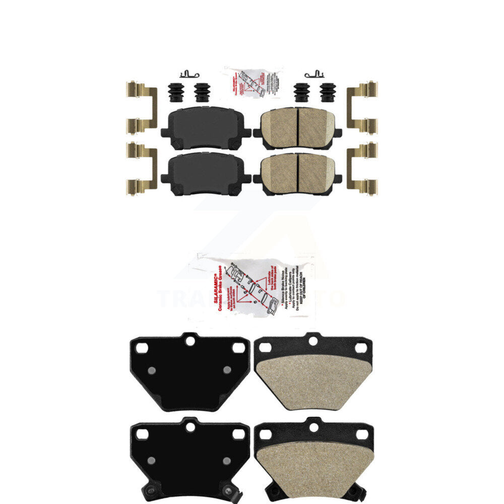 AmeriBRAKES KNF-100793 Disc Brake Pad for 2003-2008 Toyota Corolla, Pontiac Vibe, Toyota Matrix - Front and Rear