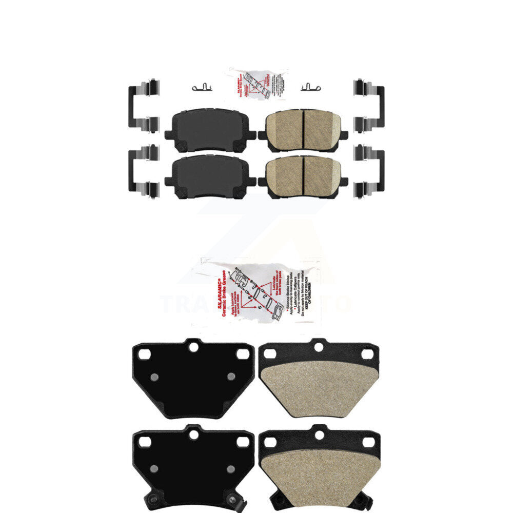 AmeriBRAKES KNF-100794 Disc Brake Pad for 2003-2008 Toyota Corolla, Pontiac Vibe, Toyota Matrix - Front and Rear