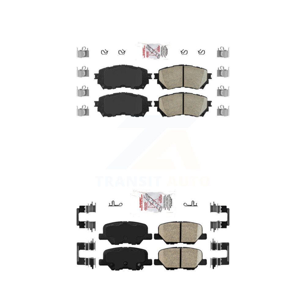AmeriBRAKES KNF-100796 Disc Brake Pad for 2014-2015 Mazda 6 - Front and Rear