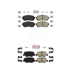AmeriBRAKES KNF-100796 Disc Brake Pad for 2014-2015 Mazda 6 - Front and Rear