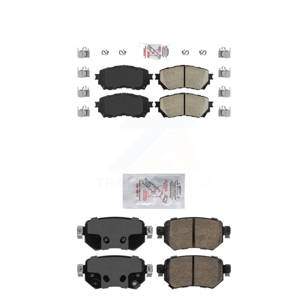 AmeriBRAKES KNF-100798 Disc Brake Pad for 2016-2021 Mazda 6 - Front and Rear