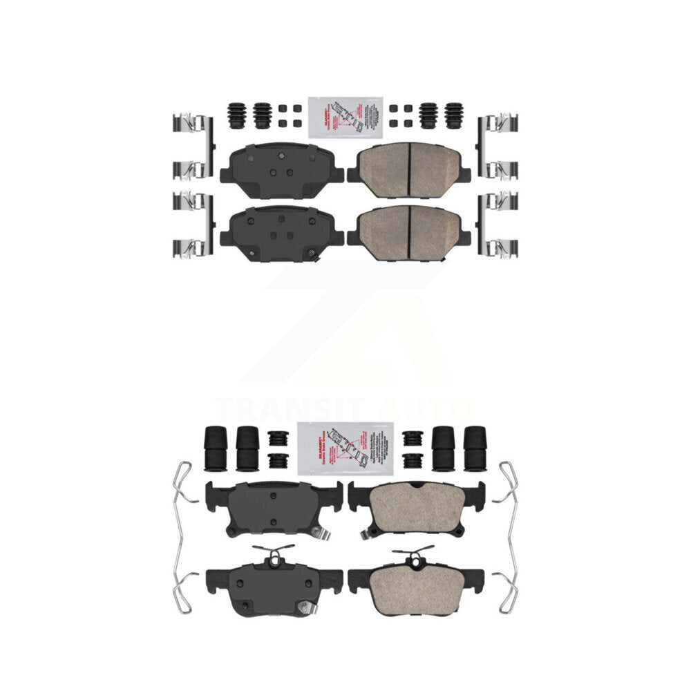 AmeriBRAKES KNF-100801 Disc Brake Pad for 2016-2020 Buick Envision - Front and Rear