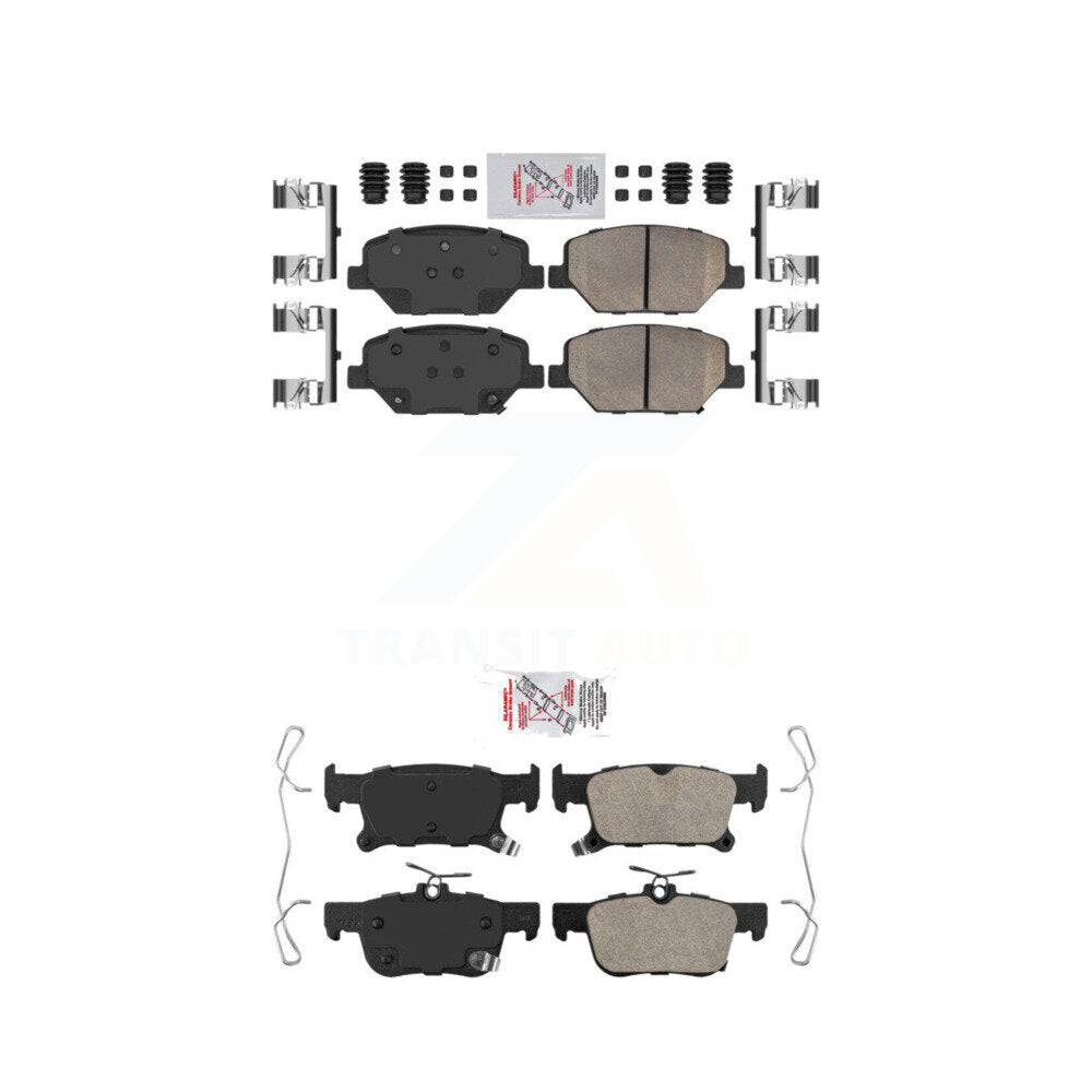 AmeriBRAKES KNF-100802 Disc Brake Pad for 2016-2020 Buick Envision - Front and Rear