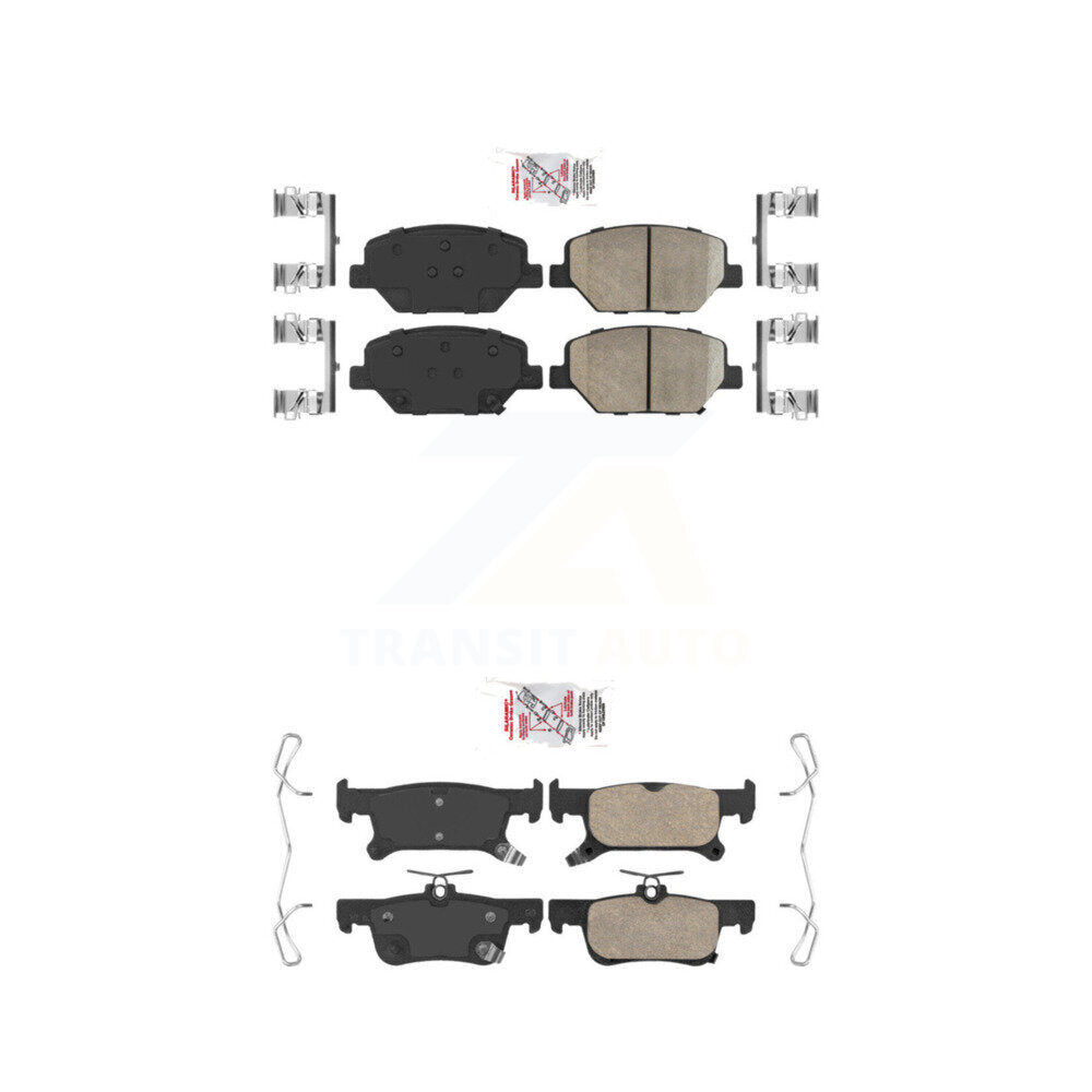 AmeriBRAKES KNF-100803 Disc Brake Pad for 2016-2019 Buick Envision - Front and Rear