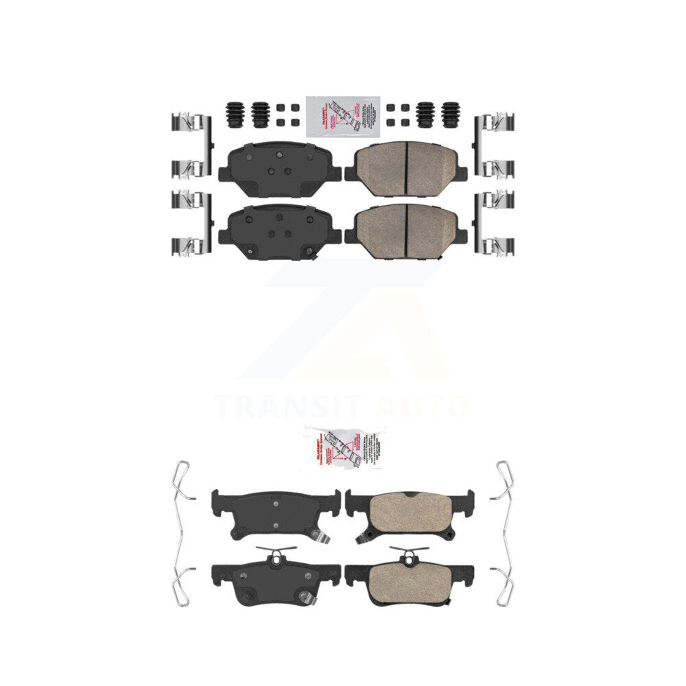 AmeriBRAKES KNF-100804 Disc Brake Pad for 2016-2019 Buick Envision - Front and Rear