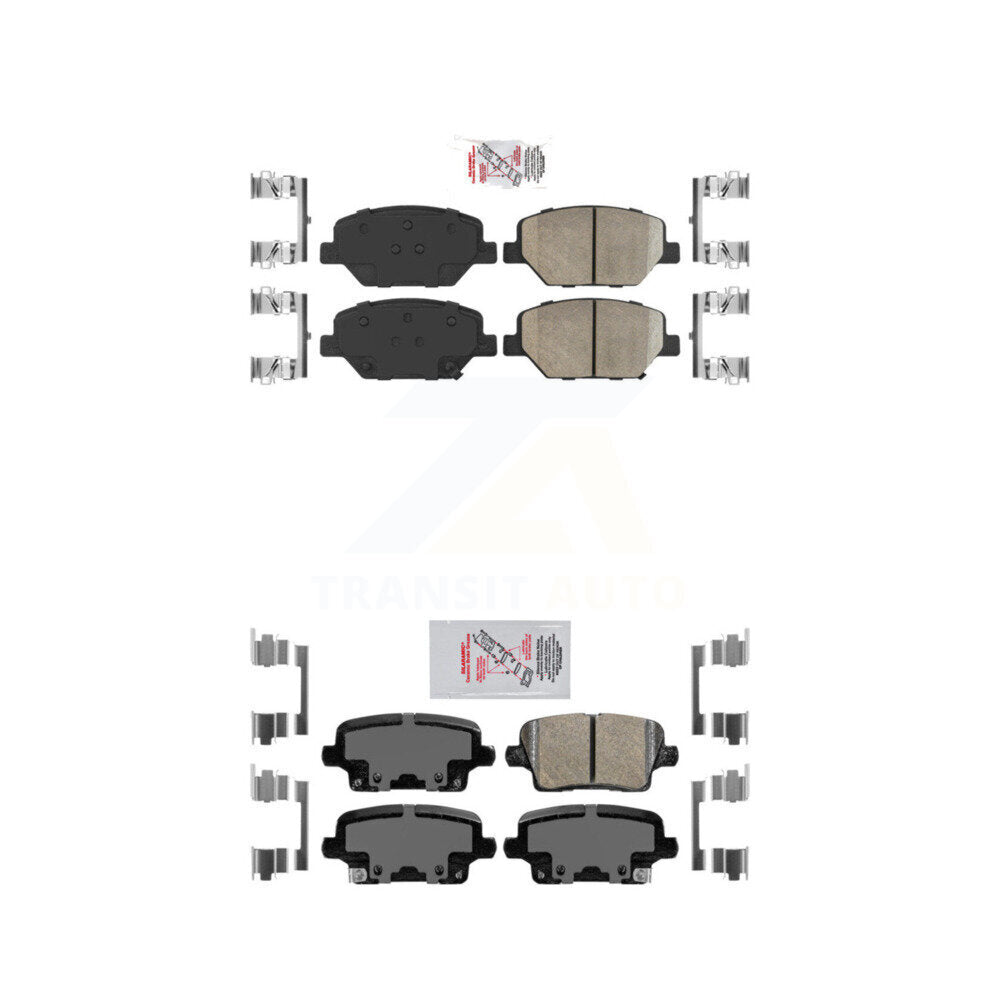 AmeriBRAKES KNF-100806 Disc Brake Pad for 2018-2020 Buick Regal Sportback, Cadillac XT4 - Front and Rear