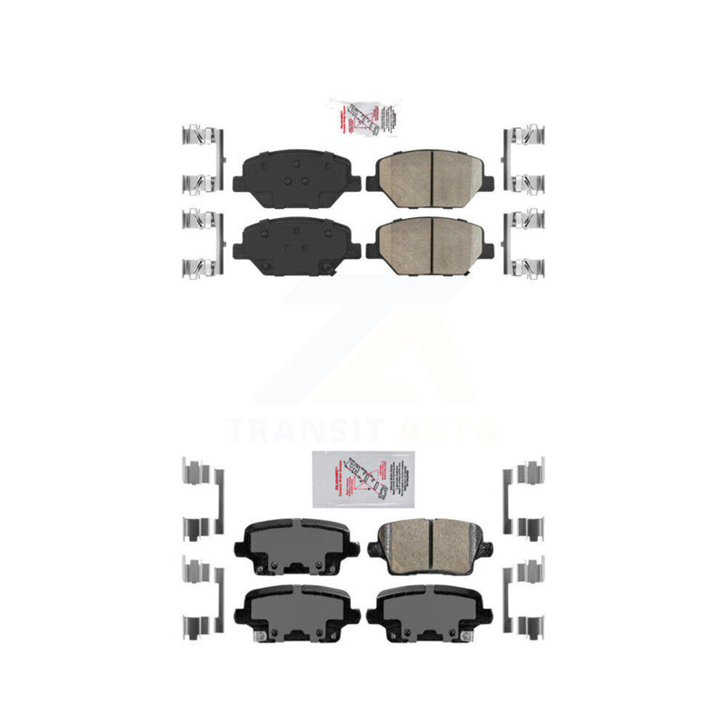 AmeriBRAKES KNF-100806 Disc Brake Pad for 2018-2020 Buick Regal Sportback, Cadillac XT4 - Front and Rear