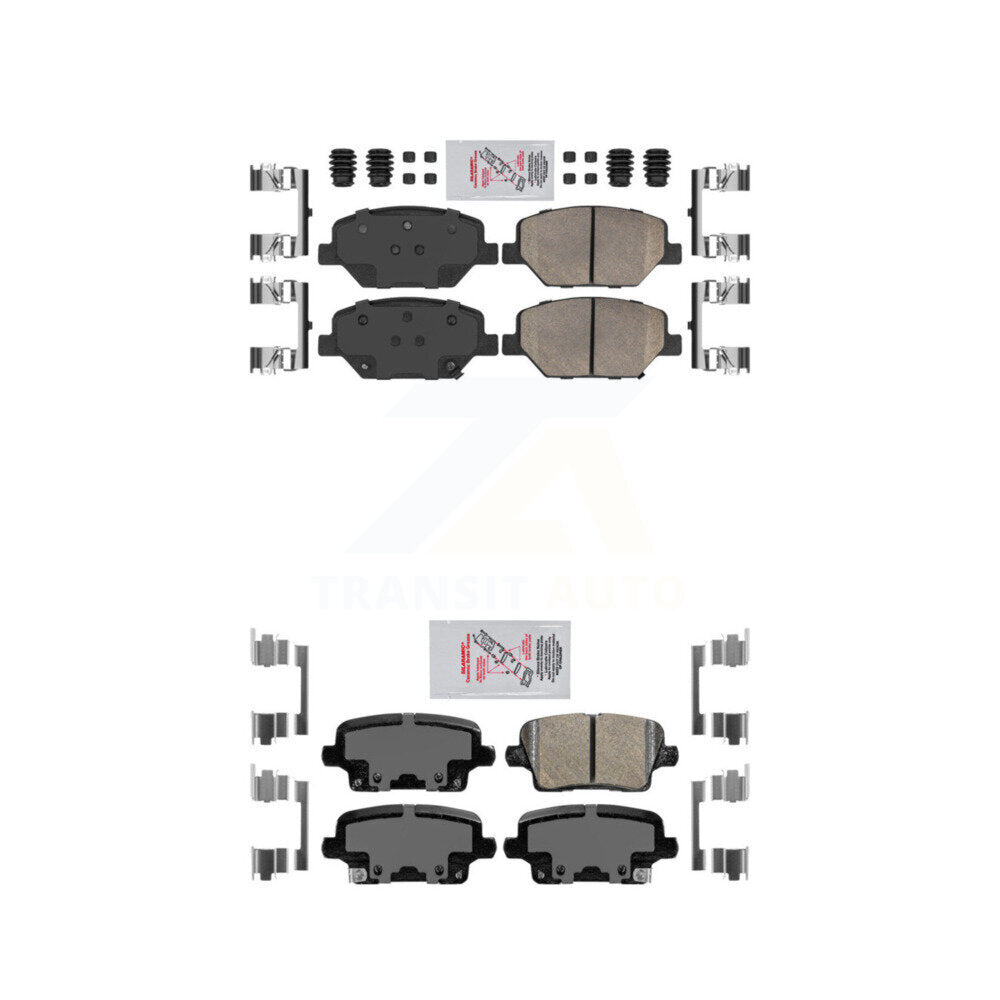 AmeriBRAKES KNF-100807 Disc Brake Pad for 2018-2020 Buick Regal Sportback, Cadillac XT4 - Front and Rear