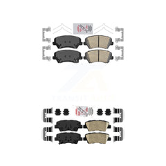 AmeriBRAKES KNF-100808 Disc Brake Pad for 2016-2017 Kia Forte Koup, Hyundai Elantra GT - Front and Rear