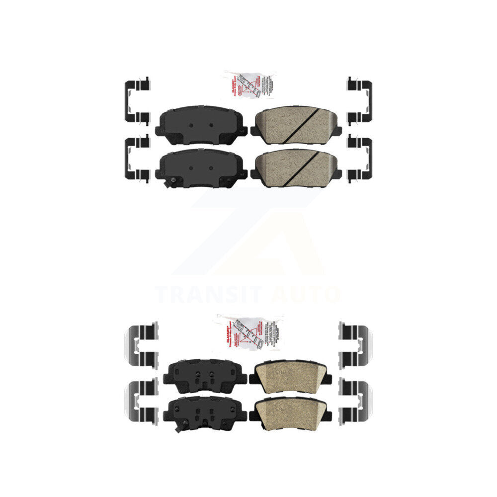 AmeriBRAKES KNF-100811 Disc Brake Pad for 2014-2016 Kia Forte, Kia Forte Koup, Kia Forte5 - Front and Rear