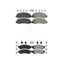 AmeriBRAKES KNF-100812 Disc Brake Pad for 2005-2007 Ford F-350 Super Duty - Front and Rear