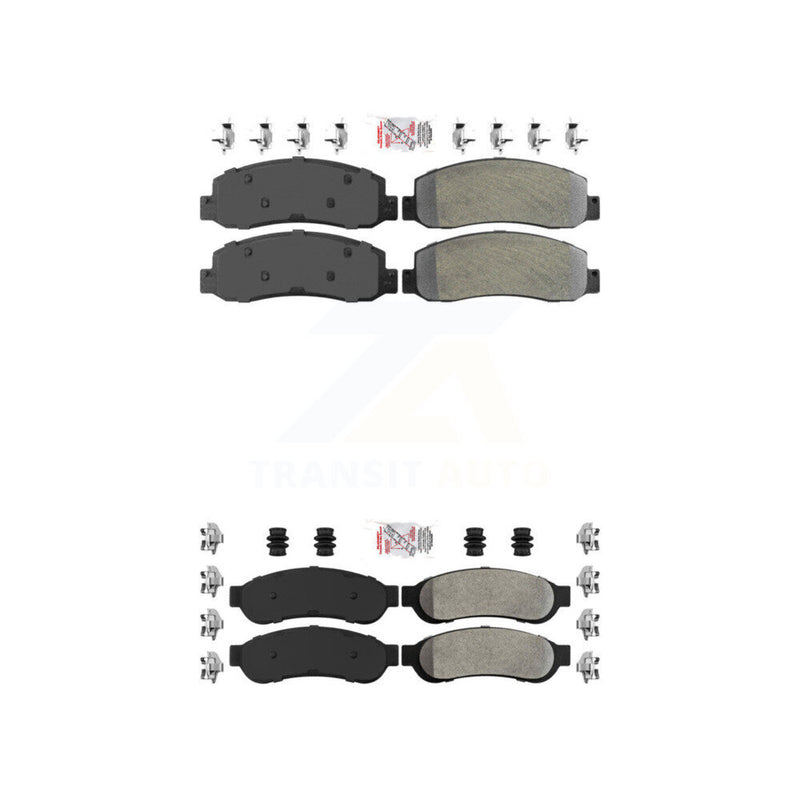 AmeriBRAKES KNF-100812 Disc Brake Pad for 2005-2007 Ford F-350 Super Duty - Front and Rear