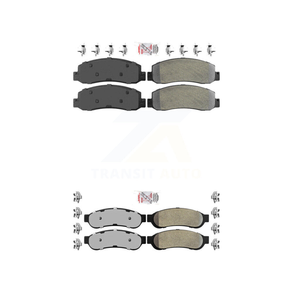AmeriBRAKES KNF-100813 Disc Brake Pad for 2005-2007 Ford F-350 Super Duty - Front and Rear