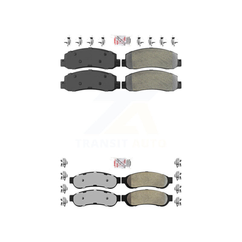 AmeriBRAKES KNF-100813 Disc Brake Pad for 2005-2007 Ford F-350 Super Duty - Front and Rear