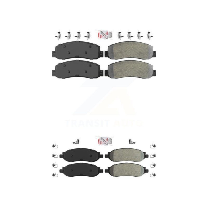 AmeriBRAKES KNF-100814 Disc Brake Pad for 2005-2007 Ford F-250 Super Duty, Ford F-350 Super Duty - Front and Rear