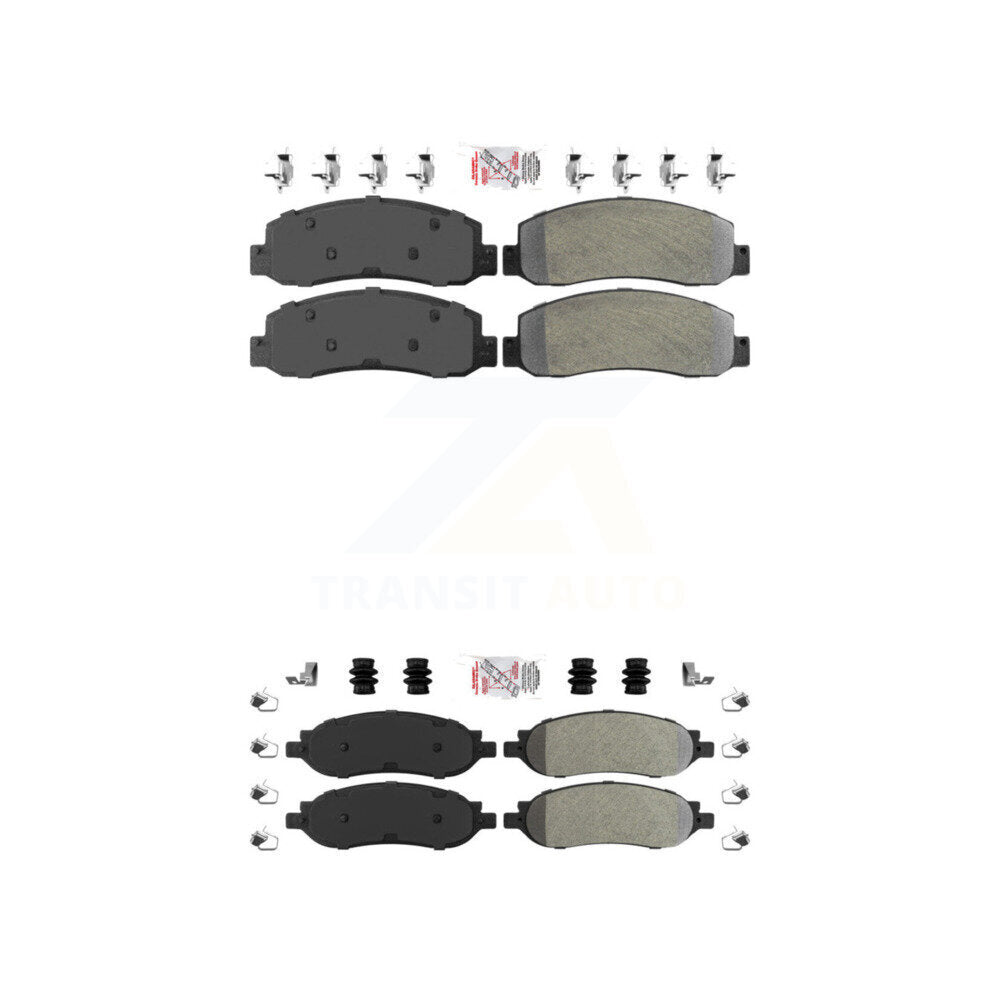 AmeriBRAKES KNF-100815 Disc Brake Pad for 2005-2007 Ford F-250 Super Duty, Ford F-350 Super Duty - Front and Rear
