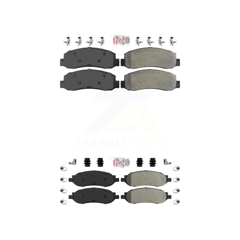 AmeriBRAKES KNF-100815 Disc Brake Pad for 2005-2007 Ford F-250 Super Duty, Ford F-350 Super Duty - Front and Rear