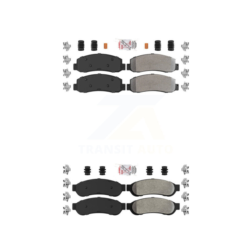 AmeriBRAKES KNF-100816 Disc Brake Pad for 2005-2007 Ford F-350 Super Duty - Front and Rear