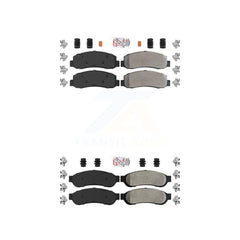 AmeriBRAKES KNF-100816 Disc Brake Pad for 2005-2007 Ford F-350 Super Duty - Front and Rear
