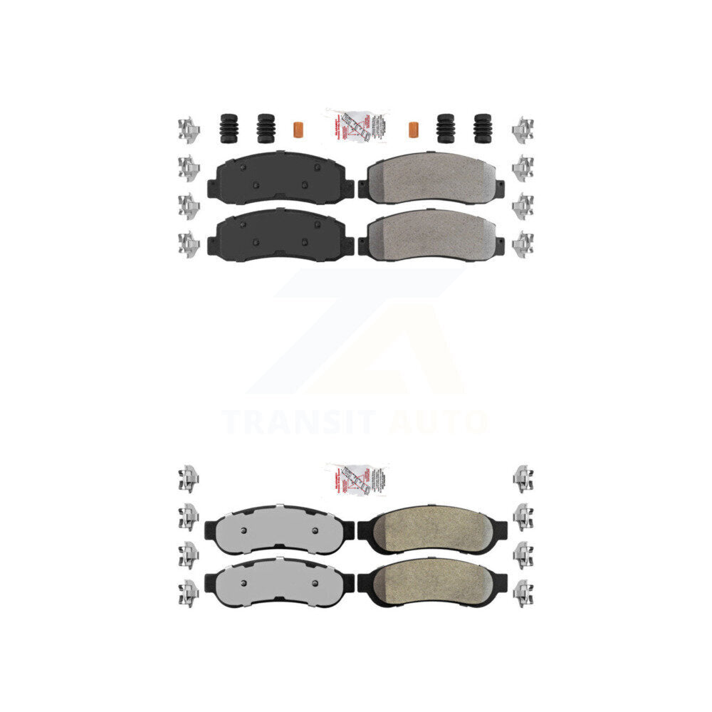 AmeriBRAKES KNF-100817 Disc Brake Pad for 2005-2007 Ford F-350 Super Duty - Front and Rear