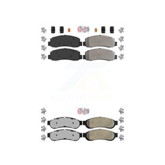 AmeriBRAKES KNF-100817 Disc Brake Pad for 2005-2007 Ford F-350 Super Duty - Front and Rear