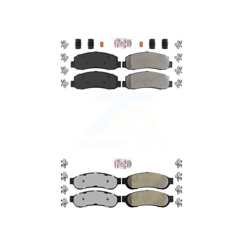 AmeriBRAKES KNF-100817 Disc Brake Pad for 2005-2007 Ford F-350 Super Duty - Front and Rear