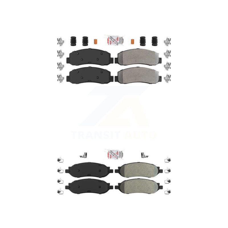 AmeriBRAKES KNF-100818 Disc Brake Pad for 2005-2007 Ford F-250 Super Duty, Ford F-350 Super Duty - Front and Rear