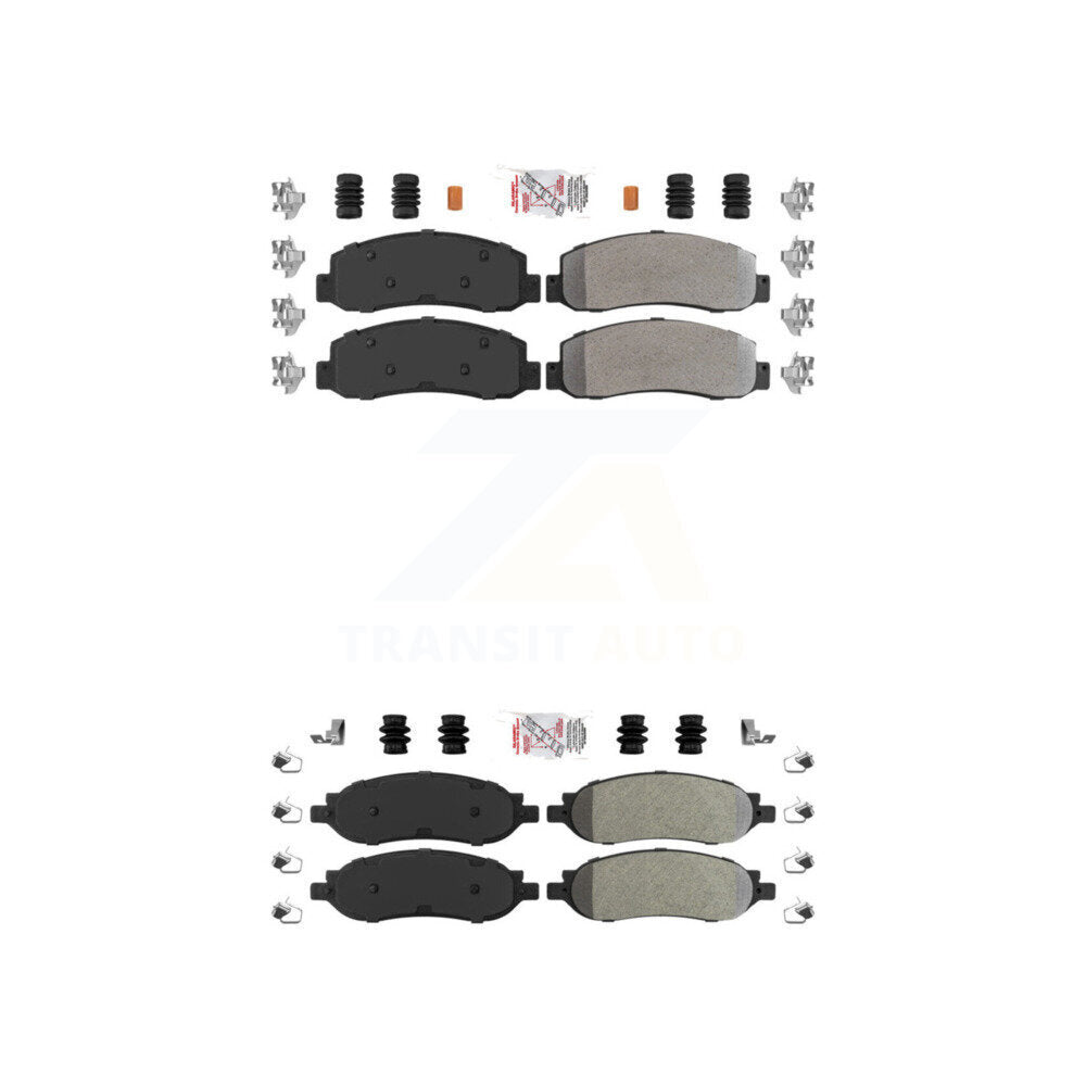 AmeriBRAKES KNF-100819 Disc Brake Pad for 2005-2007 Ford F-250 Super Duty, Ford F-350 Super Duty - Front and Rear