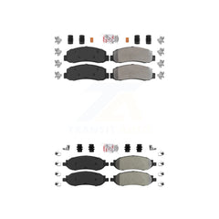 AmeriBRAKES KNF-100819 Disc Brake Pad for 2005-2007 Ford F-250 Super Duty, Ford F-350 Super Duty - Front and Rear