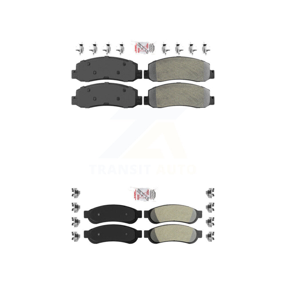 AmeriBRAKES KNF-100820 Disc Brake Pad for 2008-2012 Ford F-450 Super Duty, Ford F-350 Super Duty, Ford F-250 Super Duty - Front and Rear
