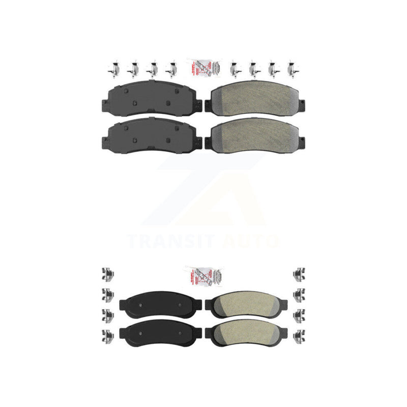 AmeriBRAKES KNF-100820 Disc Brake Pad for 2008-2012 Ford F-450 Super Duty, Ford F-350 Super Duty, Ford F-250 Super Duty - Front and Rear