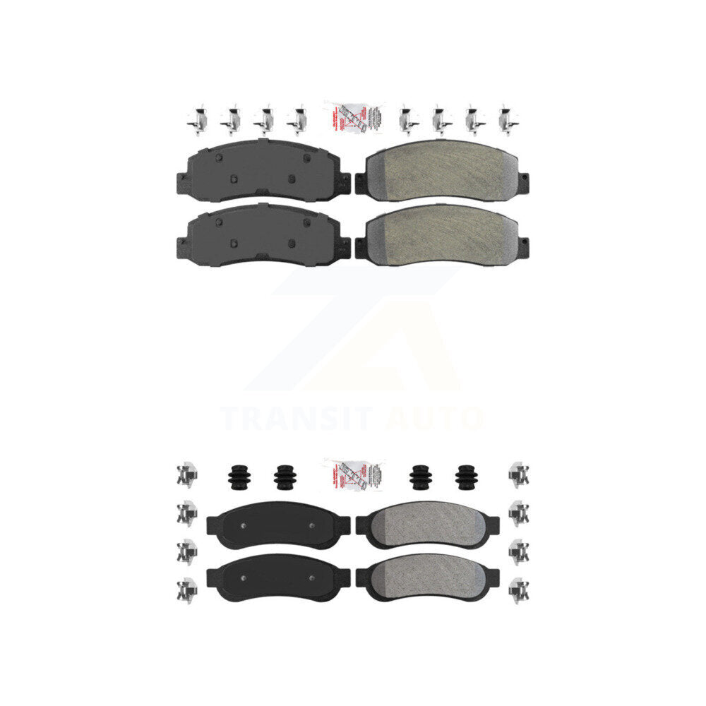 AmeriBRAKES KNF-100821 Disc Brake Pad for 2008-2012 Ford F-450 Super Duty, Ford F-350 Super Duty, Ford F-250 Super Duty - Front and Rear